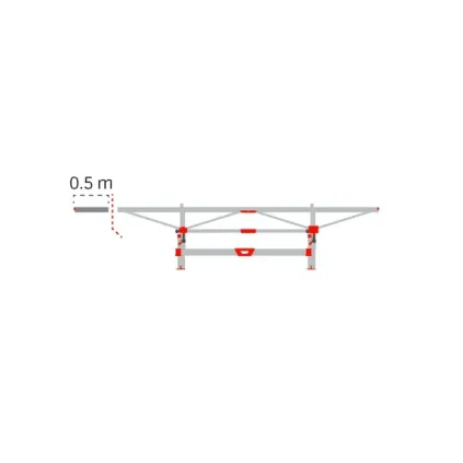 Forlengelse 0,5 m, F2/F2+/F3