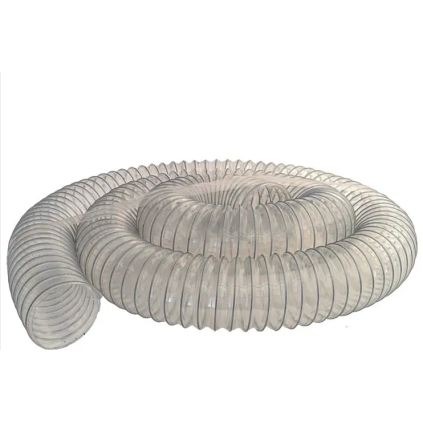 Fleksislange 102 mm, 3 meter PU gjennomsiktig